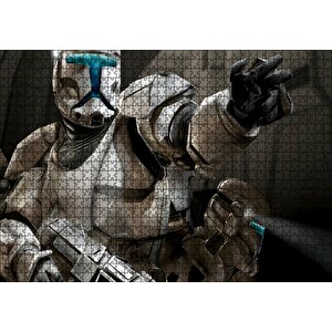 Star Wars Komando Bilim Kurgu Strateji Taktik Nişancı Görseli Puzzle Yapboz Mdf Ahşap 1000 Parça