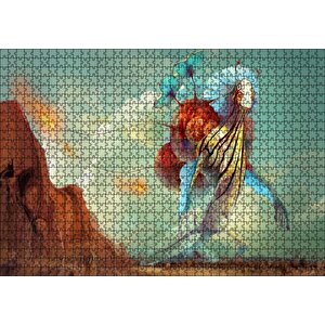 Gerçeküstü Sanat Fantastik Yaratık Animasyon Görseli Puzzle Yapboz Mdf Ahşap 1000 Parça