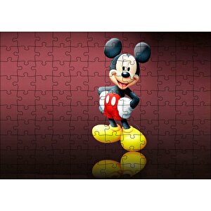 Mickey Mouse Çizgi Film Duvar Puzzle Yapboz Mdf Ahşap 120 Parça