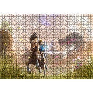 Vahşi Zelda Nefesi Efsanesi Görseli Puzzle Yapboz Mdf Ahşap 1000 Parça