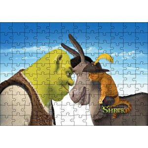 Shrek, Sonsuza Kadar Shrek, Eşek (shrek), Puzzle Yapboz Mdf Ahşap 120 Parça