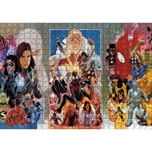 Marvel Avengers Çizgi Romanlar Marvel Comics Banshee Görseli Puzzle Yapboz Mdf Ahşap 500 Parça