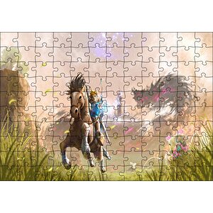 Vahşi Zelda Nefesi Efsanesi Görseli Puzzle Yapboz Mdf Ahşap 120 Parça