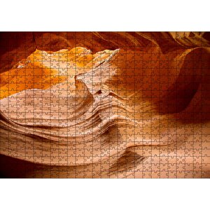 Antilop Kanyonu Kızıl Kumlar Ve Kayalar Puzzle Yapboz Mdf Ahşap 500 Parça