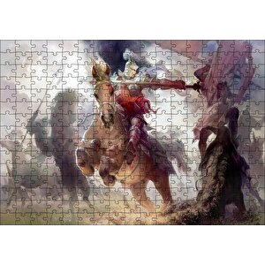 Video Oyunları Might And Magic Kahramanları Görseli Puzzle Yapboz Mdf Ahşap 255 Parça
