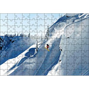 Alaskada Akrabotik Sporu Kayak Puzzle Yapboz Mdf Ahşap 120 Parça