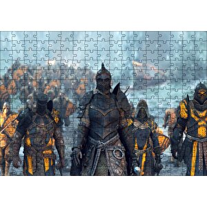 For Honor Oyunundan Savaş Sahnesi Puzzle Yapboz Mdf Ahşap 255 Parça