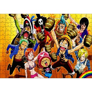 One Piece Takım Görseli Puzzle Yapboz Mdf Ahşap 255 Parça