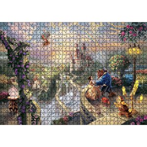 Güzel Ve Çirkin Ağaçlar Aşk Gün Batımı Görseli Puzzle Yapboz Mdf Ahşap 1000 Parça