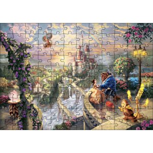 Cakapuzzle Güzel Ve Çirkin Ağaçlar Aşk Gün Batımı Görseli Puzzle Yapboz Mdf Ahşap