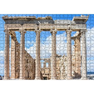 Atina Yunanistan Akropolis Kalıntıları Puzzle Yapboz Mdf Ahşap 500 Parça