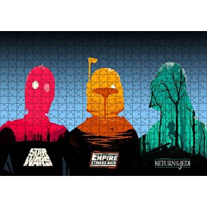Cakapuzzle Star Wars Orijinal Üçlemesi Puzzle Yapboz Mdf Ahşap