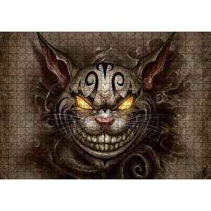 Amerikan Mcgee Cheshire Kedisi Görseli Puzzle Yapboz Mdf Ahşap 500 Parça