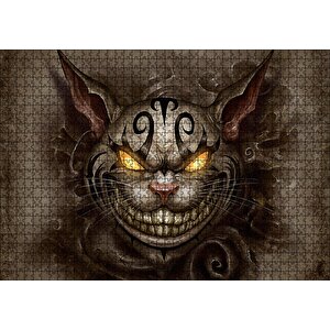 Amerikan Mcgee Cheshire Kedisi Görseli Puzzle Yapboz Mdf Ahşap 1000 Parça
