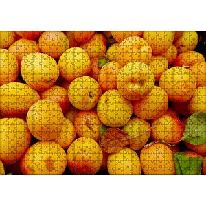 Taze Kayısılar Yanaşık Düzen Puzzle Yapboz Mdf Ahşap 500 Parça