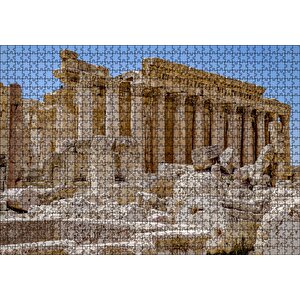Antik Tapınak Kalıntıları Puzzle Yapboz Mdf Ahşap 1000 Parça