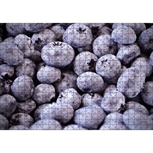 Tozlu Yabanmersini Meyveleri Puzzle Yapboz Mdf Ahşap 500 Parça