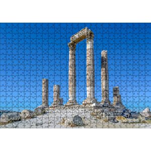 Herkül Tapınağı Kalıntıları Sütunlar Puzzle Yapboz Mdf Ahşap 500 Parça