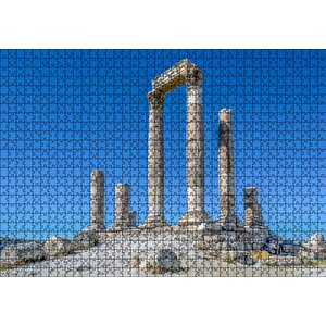 Herkül Tapınağı Kalıntıları Sütunlar Puzzle Yapboz Mdf Ahşap 1000 Parça