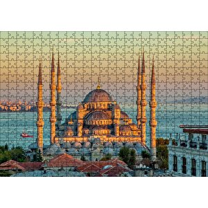 Sultan Ahmed Camii İstanbul Görseli Puzzle Yapboz Mdf Ahşap 500 Parça