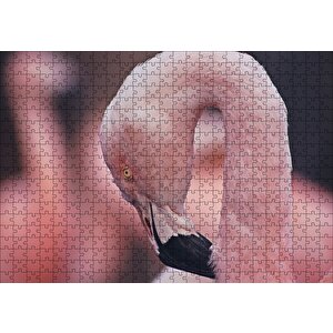 Flamingonun Zarafeti Puzzle Yapboz Mdf Ahşap 500 Parça