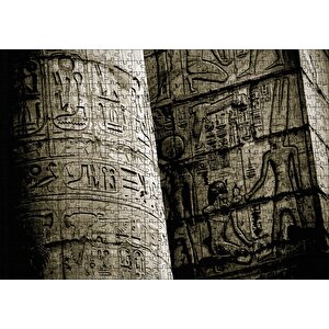 Mısır Duvar Yazıtları Puzzle Yapboz Mdf Ahşap 500 Parça