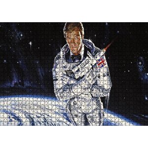 Astronot James Bond Puzzle Yapboz Mdf Ahşap 1000 Parça