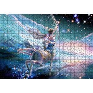 Perisi Ve Yay Burcu Görseli Puzzle Yapboz Mdf Ahşap 500 Parça