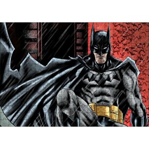 Batman Dijital İllüstrasyon Puzzle Yapboz Mdf Ahşap 255 Parça