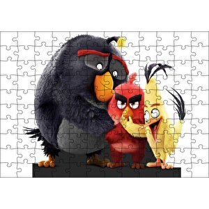 Angry Birds Karekterler Görseli Puzzle Yapboz Mdf Ahşap 120 Parça