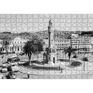 1950 Ler Konak Saat Kulesi İzmir Puzzle Yapboz Mdf Ahşap 255 Parça