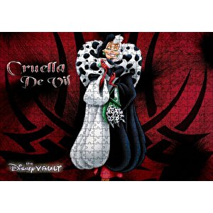 Disney Karakteri Cruella De Vil Puzzle Yapboz Mdf Ahşap 500 Parça
