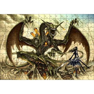Anime Kızları Anime Gia Puzzle Yapboz Mdf Ahşap 255 Parça