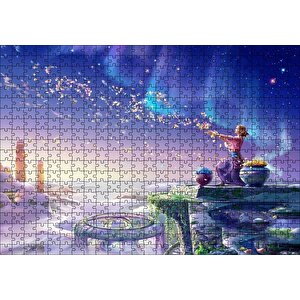 Perisi Ve Saçtığı Çiçekler Puzzle Yapboz Mdf Ahşap 500 Parça