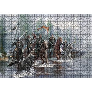 Game Of Thrones Savaşı Animasyon Görseli Puzzle Yapboz Mdf Ahşap 1000 Parça