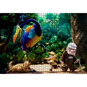 Disney Şirketi Yukarı Bak Film Görseli Puzzle Yapboz Mdf Ahşap 1000 Parça
