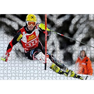 Marcel Hirscher Spor Kayak Puzzle Yapboz Mdf Ahşap 500 Parça