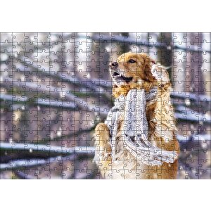 Atkılı Köpek Puzzle Yapboz Mdf Ahşap 255 Parça