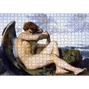 Gökten Düşmüş Melek Alexandre Cabanel Sanat Görseli Puzzle Yapboz Mdf Ahşap 500 Parça