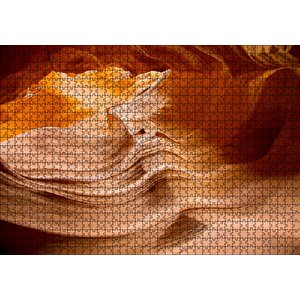 Antilop Kanyonu Kızıl Kumlar Ve Kayalar Puzzle Yapboz Mdf Ahşap 1000 Parça