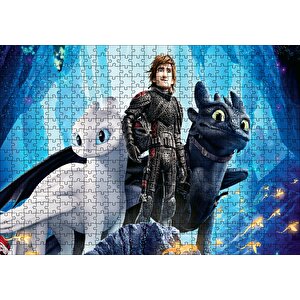 Ejdahanı Nasıl Eğitirsin Animasyon Görseli Puzzle Yapboz Mdf Ahşap 500 Parça