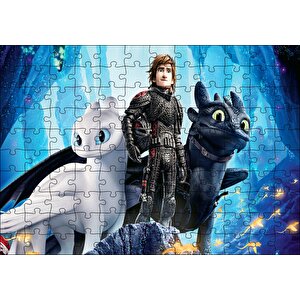 Ejdahanı Nasıl Eğitirsin Animasyon Görseli Puzzle Yapboz Mdf Ahşap 120 Parça