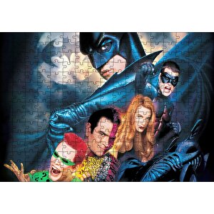 Batman Forever Karakterler Puzzle Yapboz Mdf Ahşap 255 Parça
