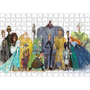Taht Oyunları Karakter Tasarımı Animasyon Görseli Puzzle Yapboz Mdf Ahşap 255 Parça