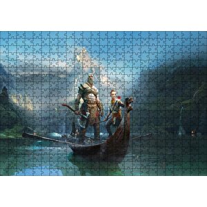 Savaş Tanrısı Görseli Puzzle Yapboz Mdf Ahşap 500 Parça