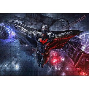 Batman Ve Yüksek Teknolojili Pelerin Mekanizması Puzzle Yapboz Mdf Ahşap 255 Parça