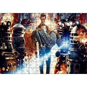 Doctor Who 7. Sezon Görseli Puzzle Yapboz Mdf Ahşap 120 Parça