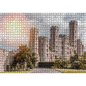 Avrupa Soylu Malikanesi Ve Bulutlu Gökler Puzzle Yapboz Mdf Ahşap 1000 Parça