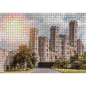 Avrupa Soylu Malikanesi Ve Bulutlu Gökler Puzzle Yapboz Mdf Ahşap 1000 Parça