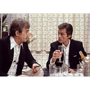 Jean Paul Belmondo Ve Alain Delon Puzzle Yapboz Mdf Ahşap 255 Parça